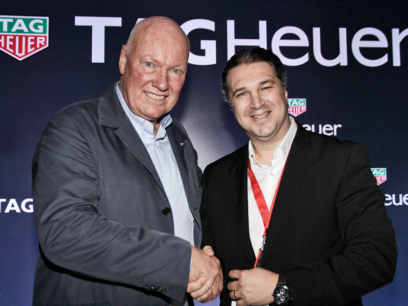 Jean Claude- Biver y Norton Labes (TAG Boutique retailer en Sao Paulo)