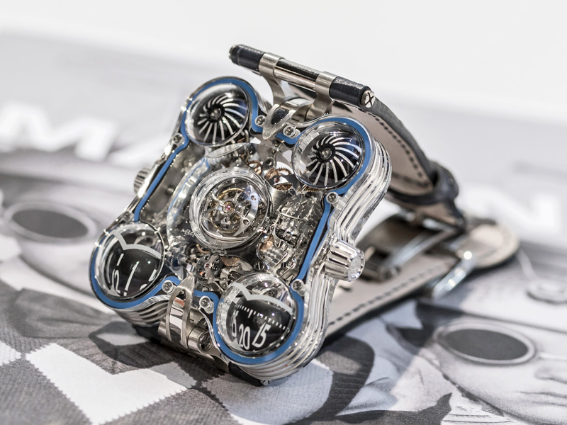 MB &F. HM6 Saphire Vision. 368,000 dólares para versión oro y 398,000 dólares para la de platino