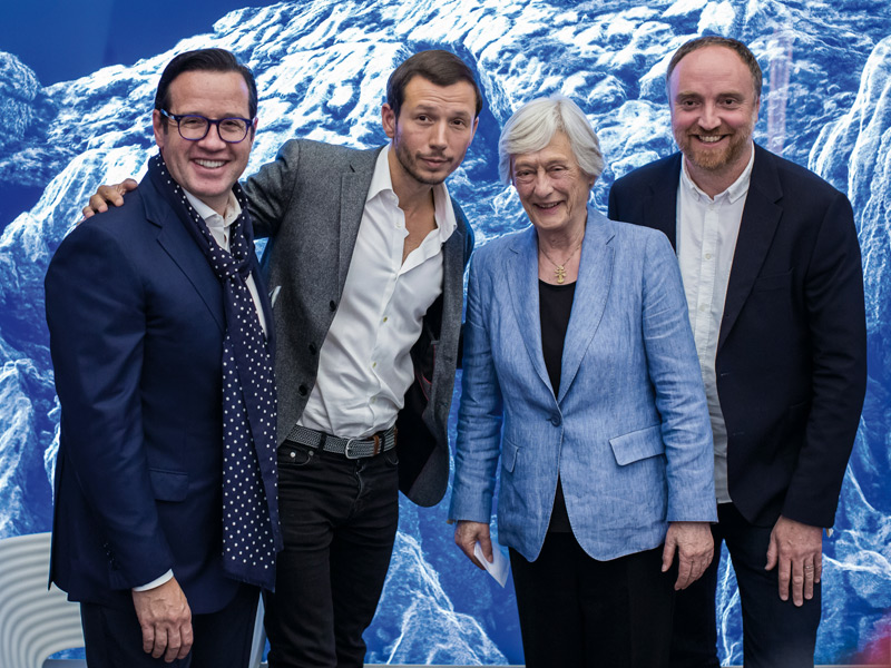 François-Henry Bennahmias, CEO de AP, Sebastián Errazuriz, Jasmine Audemars y Dan Holdsworth.