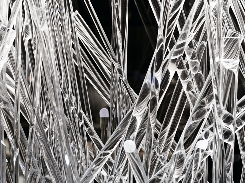 Zoom sobre el muro diseñado por el chileno Errazuriz para Art Basel 2016.